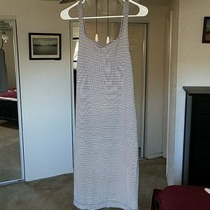 Zara blue & white striped tank dress SZ L
